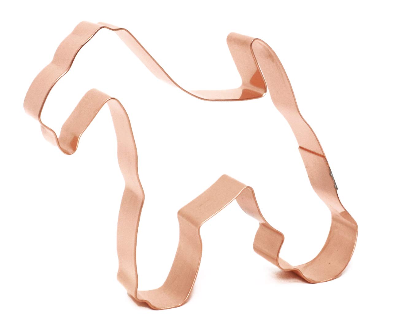 Wire Fox Terrier Dog Breed Cookie Cutter 3.75 X 4.75 Inches - Handcrafted Copper Cookie Cutter By The Fussy Pup
