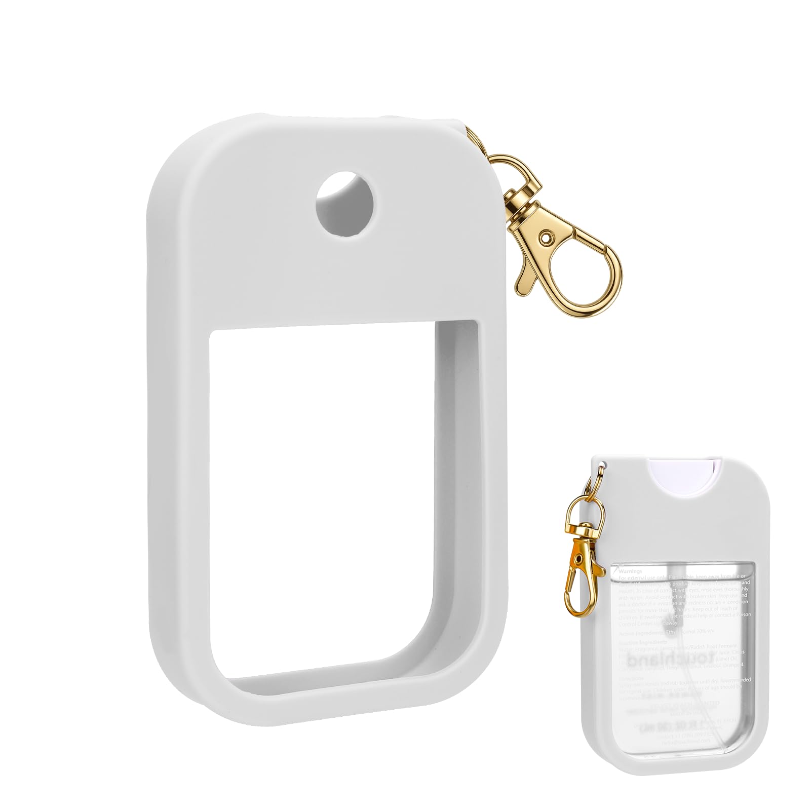 Aiersa Hand Sanitizer Spray Case Compatible With Touchland, Silicone Hand Sanitizer Case Holder With Keychain For Touch Land Mis
