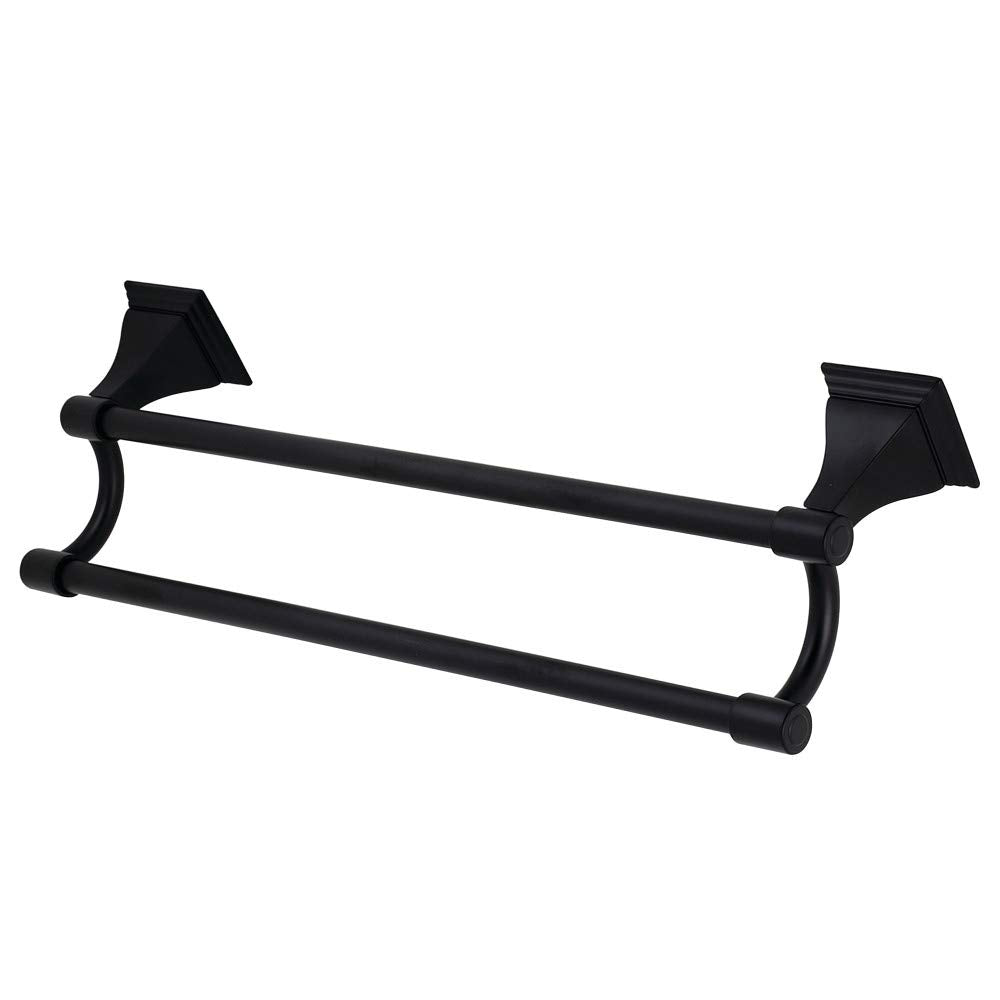 Kingston Brass BAH612318MB Monarch 18-Inch Dual Towel Bar  Matte Black