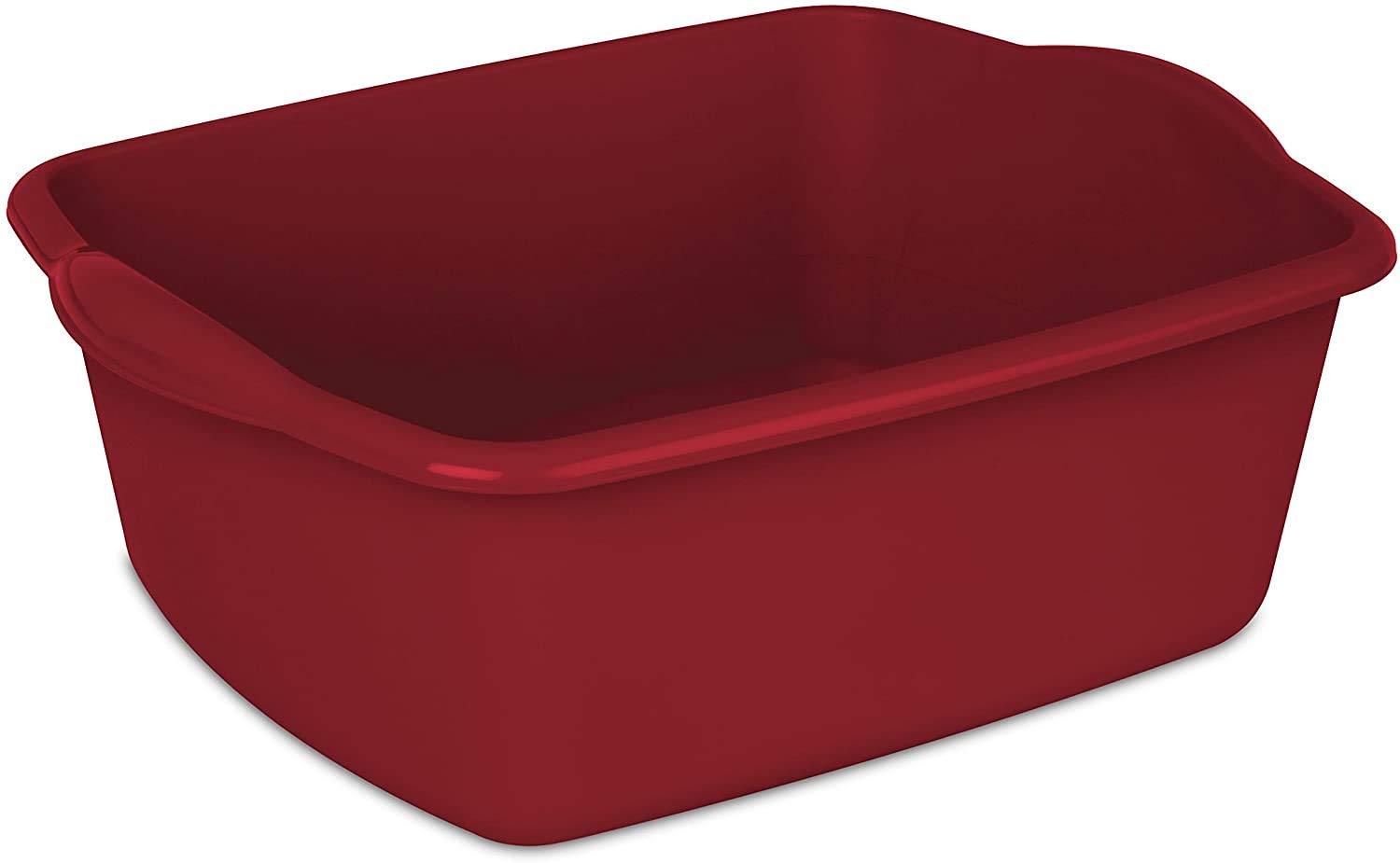 STERILITE Sterlite 12 Quart Dishpan Basin, MultiPurpose, 15 3/4 x 12 1/2 x 6, Red, 1Pack