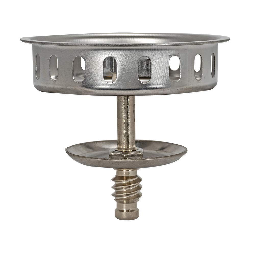 EZ-FLO Threaded-Post Spin and Seal Replacement Basket  3-1/2 Inch Diameter  Stainless Steel  30047