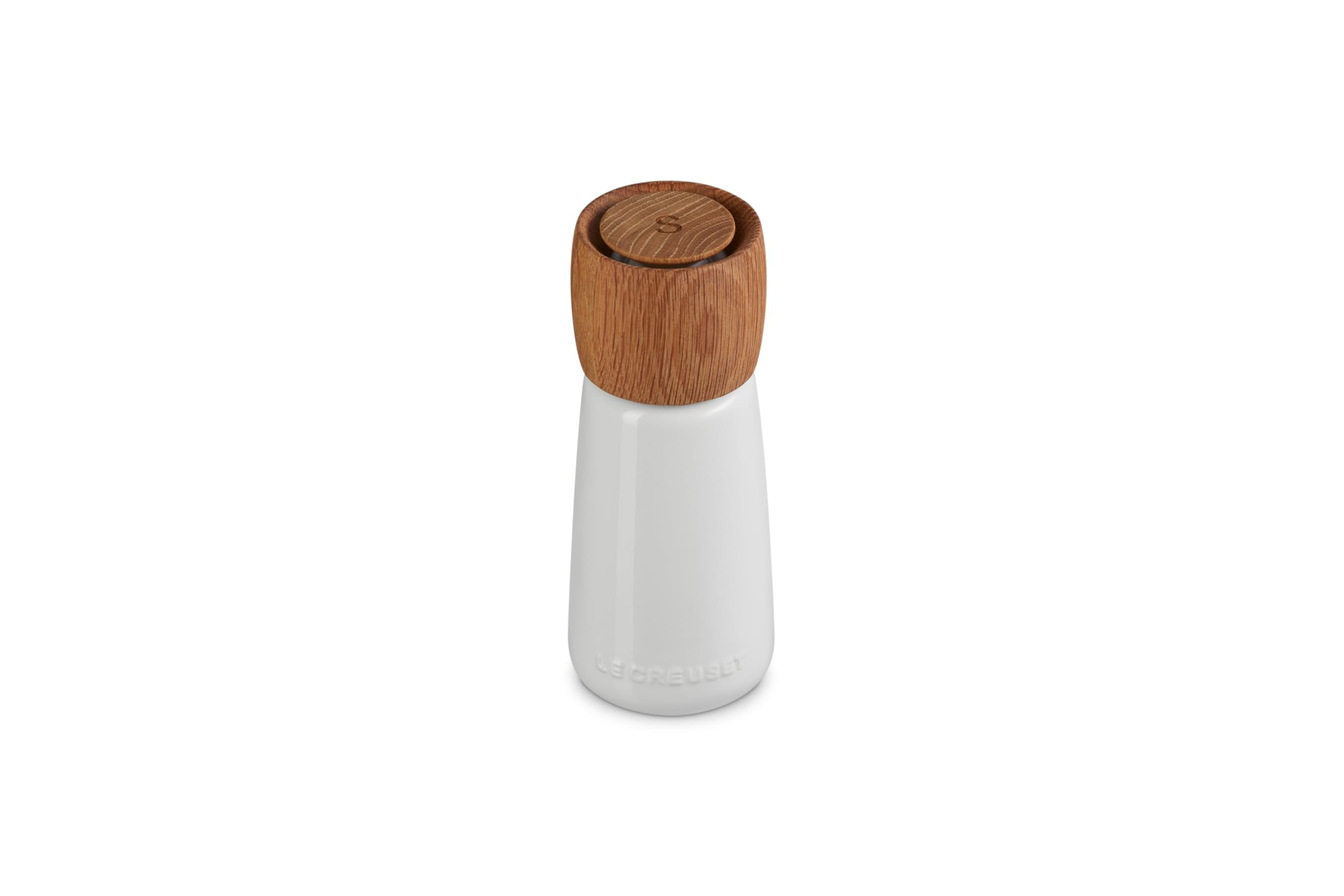 Le Creuset Stoneware Alpine Salt Mill, 7, White