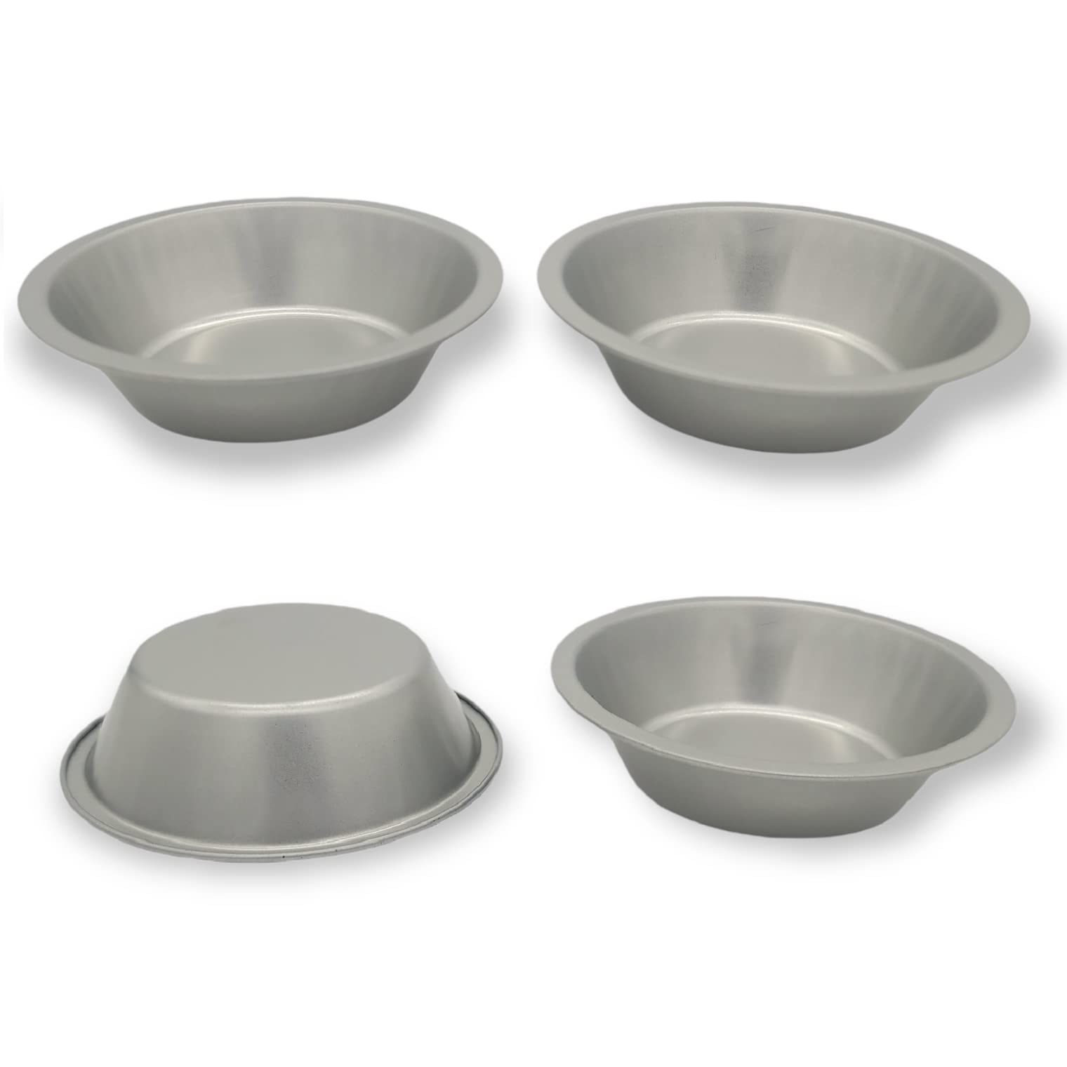 Handy Housewares 5'' Tin Non-Stick Mini Pie Pans Set Of 4 - Great For Desserts, Fruit Pies, Pot Pies And Quiches (1 Set (4 Pans)