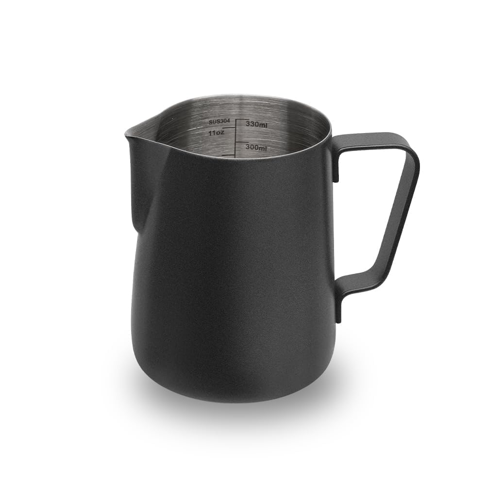 Watchget Stainless Steel Milk Frothing Pitcher 12Oz/350Ml - Espresso Steaming Pitcher For Cappuccino, Latte Art, Coffee Machine
