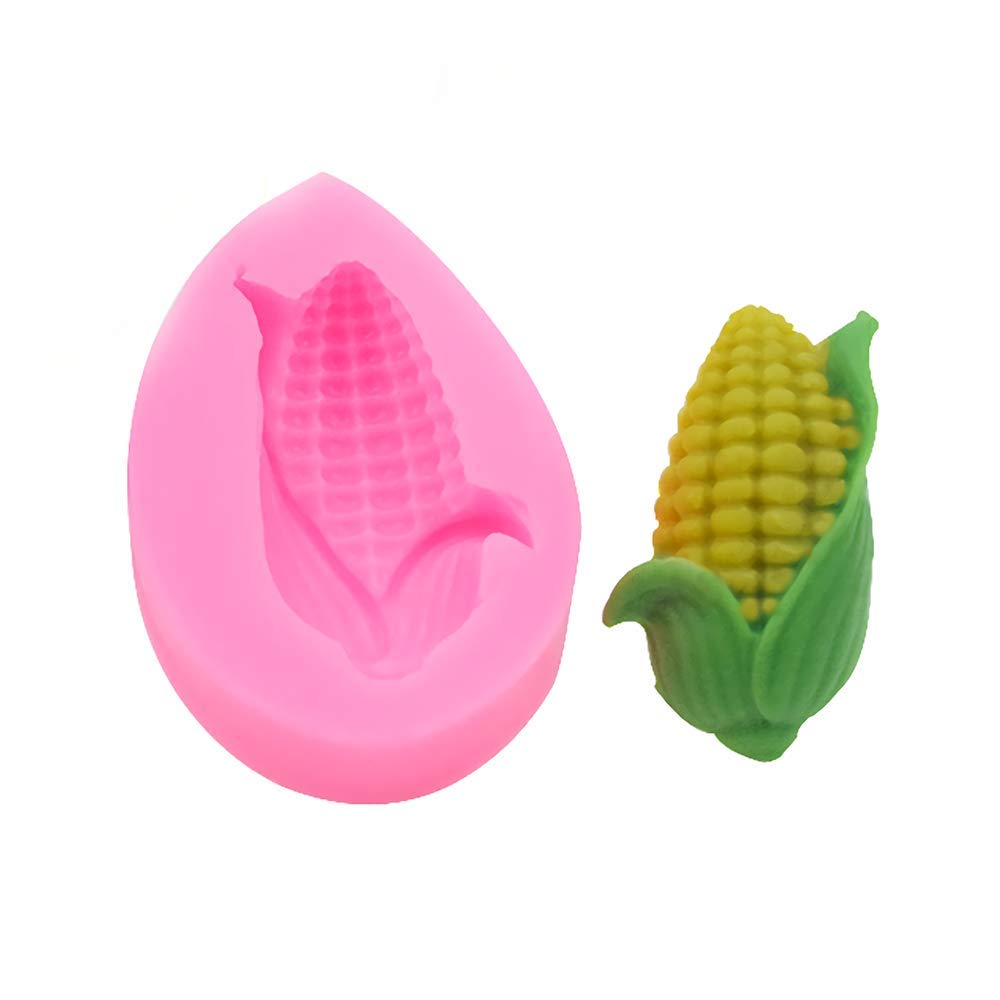 Corn Silicone Fondant Mold Chocolate Candy Mold Cupcake Cake Topper Decorating Tools Polymer Clay Crafting Epoxy Resin Jewelry M