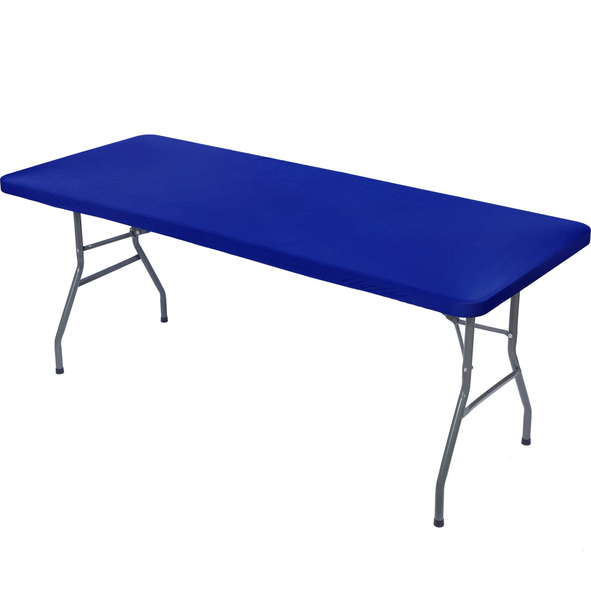 Chengu Spandex Tablecloth Fitted Stretch Tablecloth Elastic Fitted Picnic Table Cover Washable Folding Table Cover Rectangle Pol