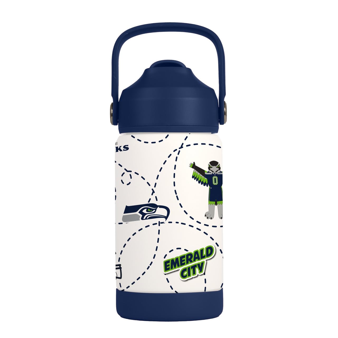 12oz Kids Mascot SS Bottle by Seattle Seahawks