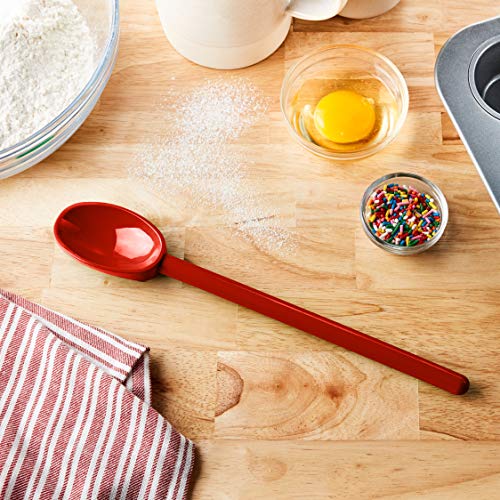 Mercer Culinary Hell'S Tools Hi-Heat Mixing Spoon, 12 Inch, Red