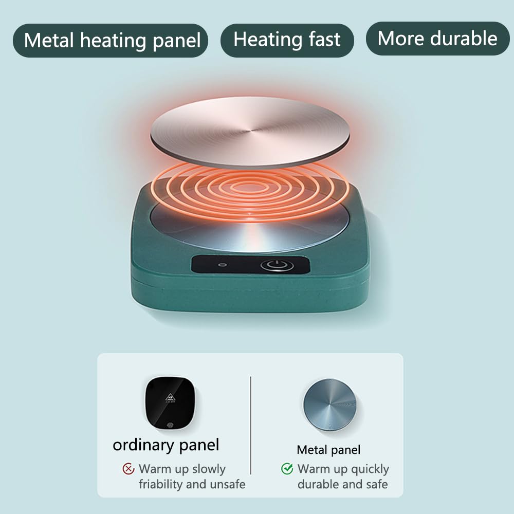 Coffee Mug Warmer For Coffee And Tea, Portable Cup Warmer For Travel, Office Desks, And Home Coffee Warmer For Cocoa, Milk, Tea,