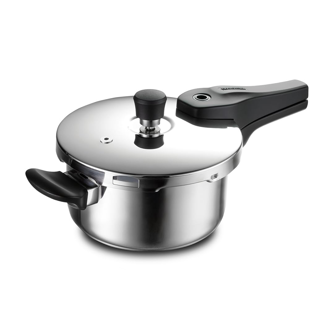 Tramontina Aeion+ 3 Litrestriply Pressure Cooker | Outer Lid | Healthy Stainless Steel Cooker | Pfas, Pfoa, Ptfe Free | 4-Layer 