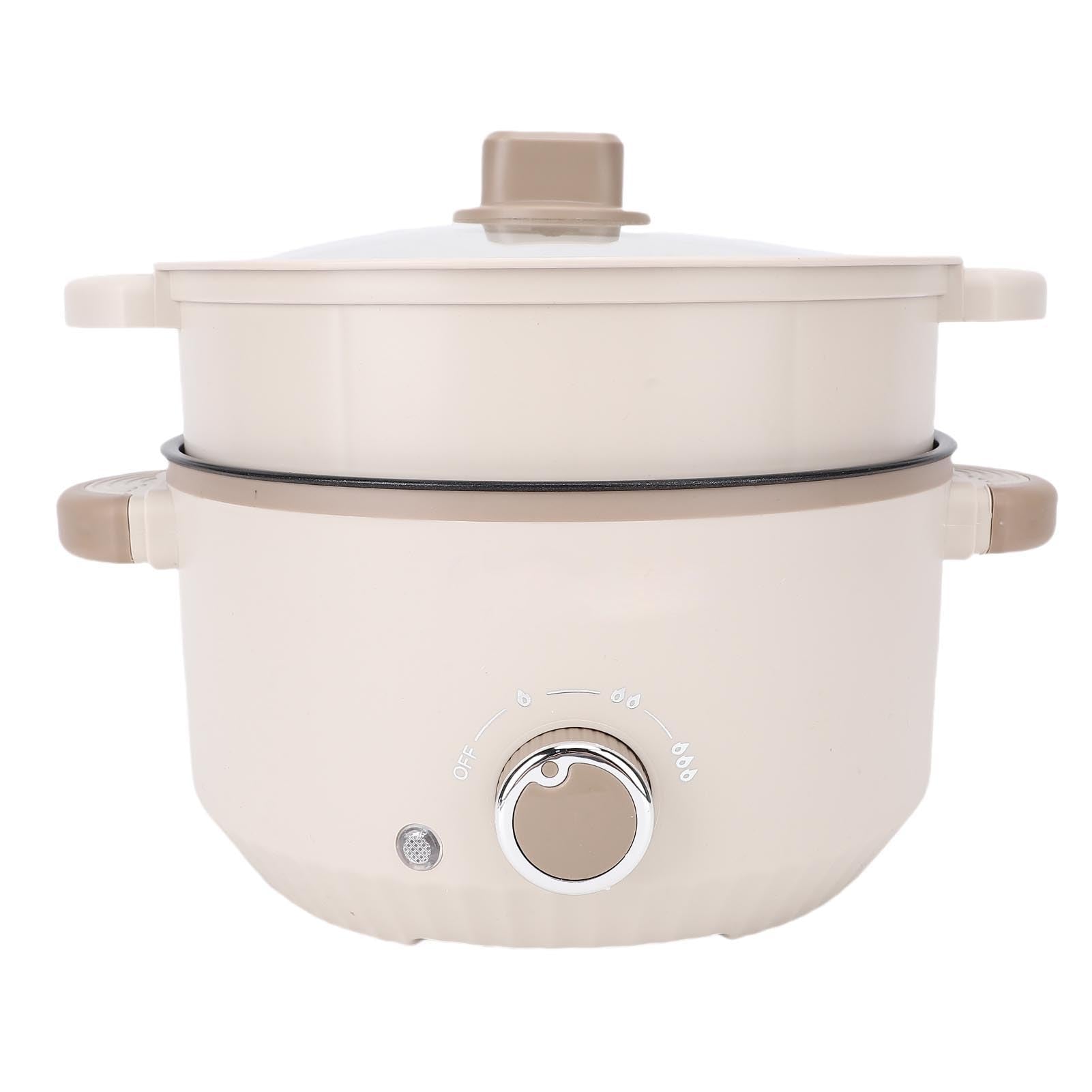 Hot Pot Electric Ramen Cooker Hot Pots Capacity Portable Hot Pot Rapid Noodles Cooker Multi Functional Lazy Pot with Steam Baske