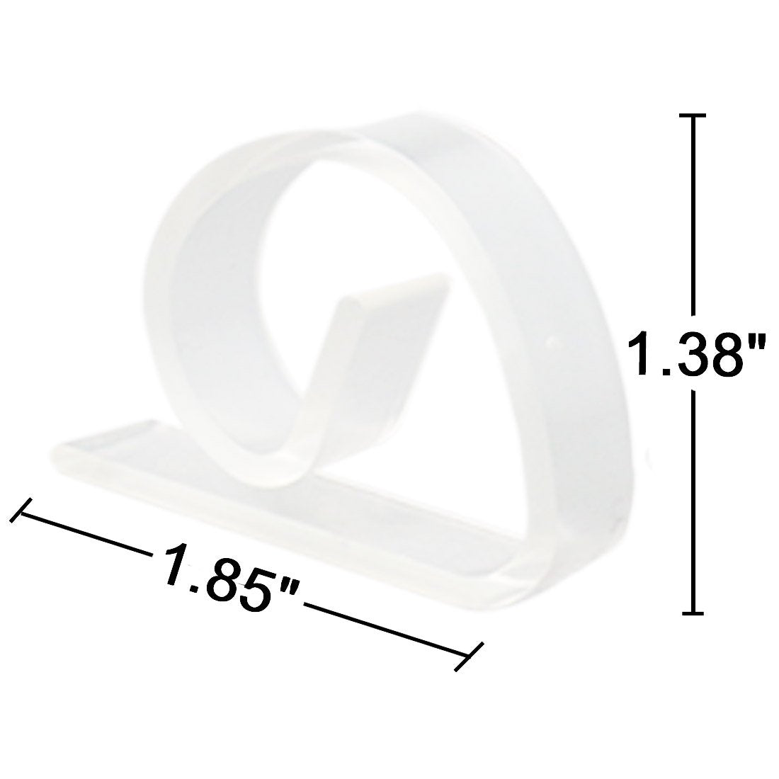 Ogrmar 72 Pack Clear Plastic Tablecloth Clips Table Cover Holder For Party (72 Pack)
