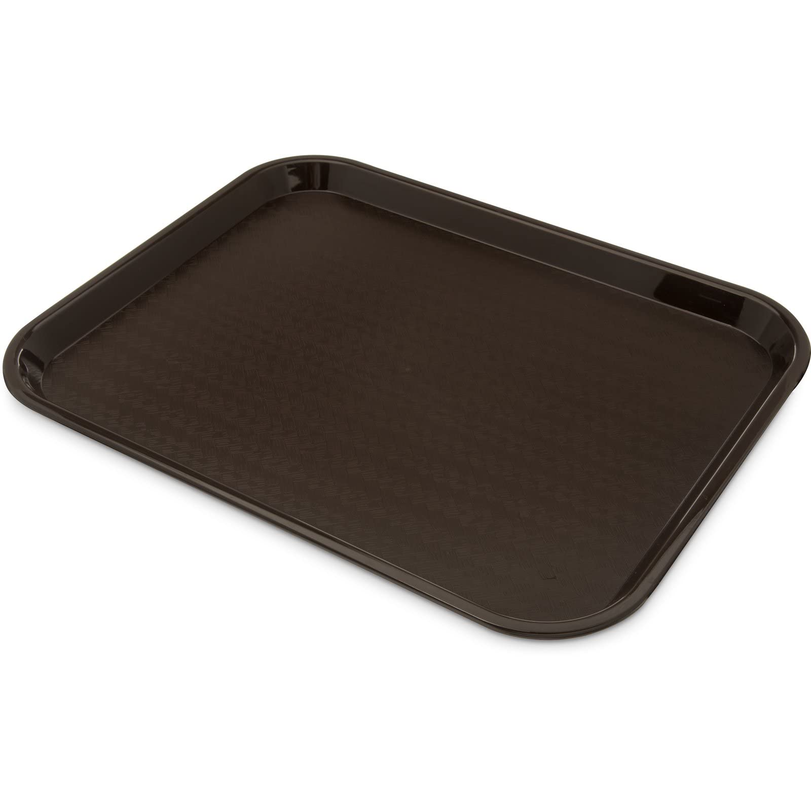 Carlisle Foodservice Products Cafe Plastic Fast Food Tray, 14'' X 18'', Chocolate