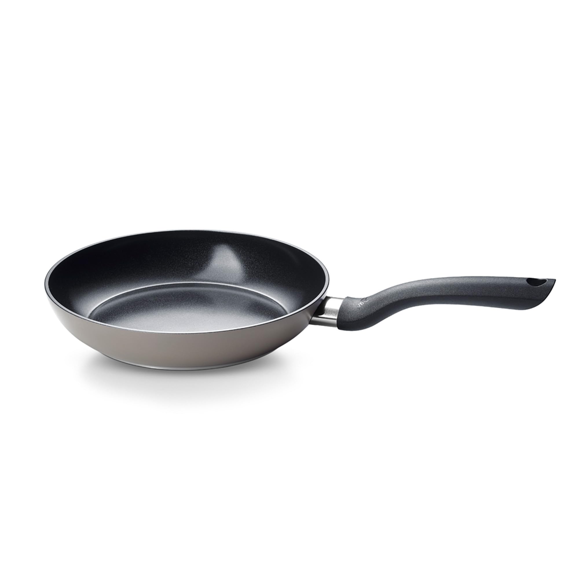 Fissler Essential 9.5 Inch Ceramic NonStick Frying Pan, Orbit Black and Warm Grey, Made without added PFAS/PTFE, All Stovetops 