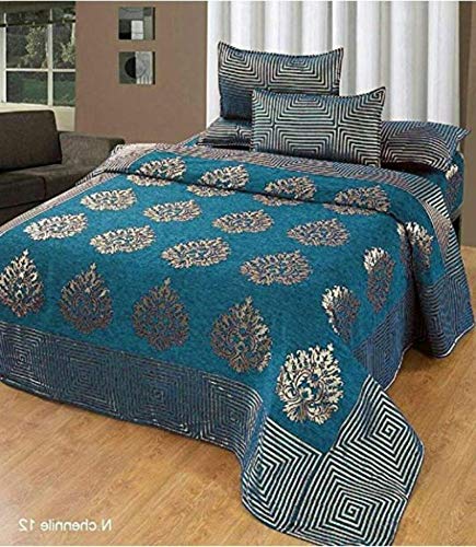 Spanglehomes Chenille 500 Tc Bedsheet (Coffee_King)