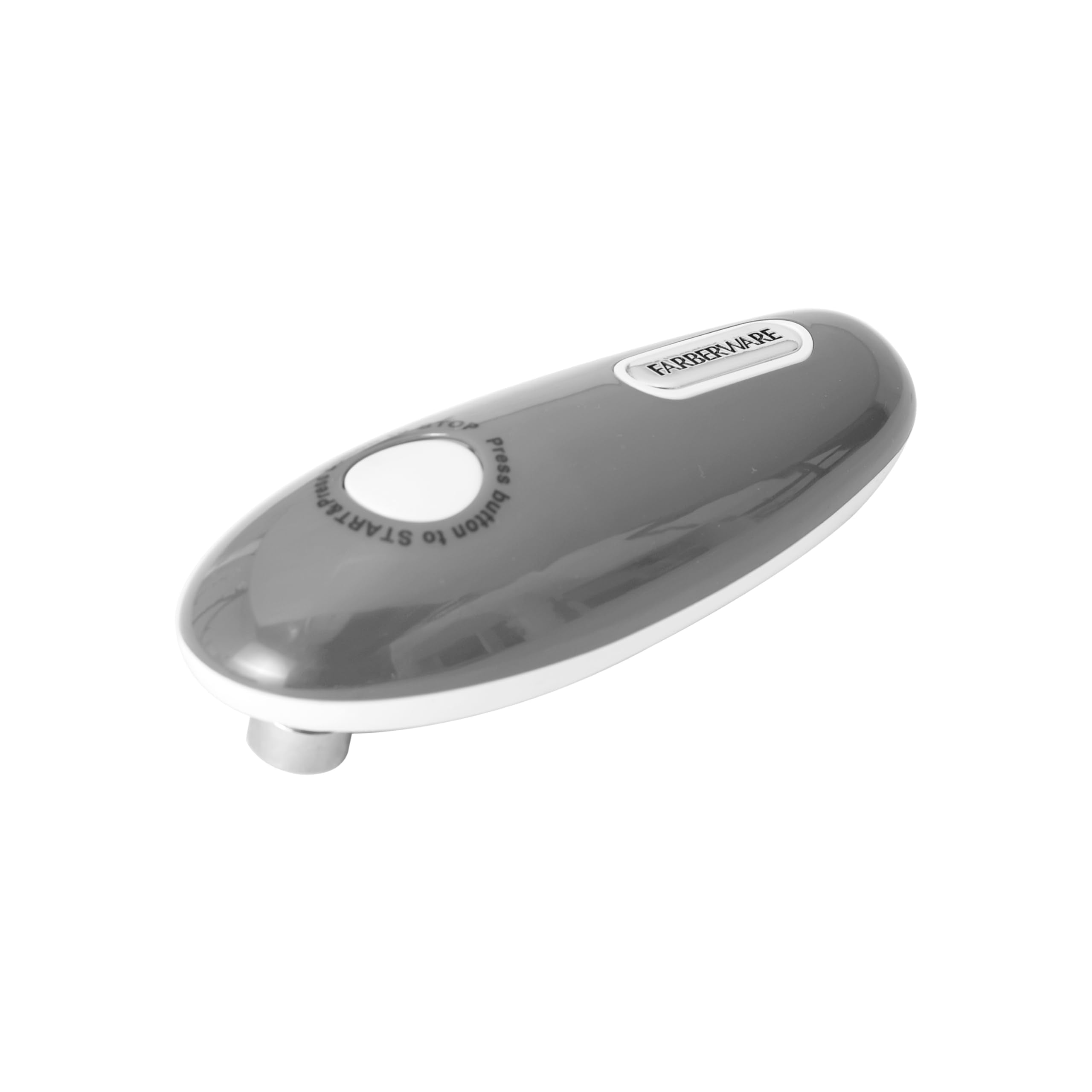 Farberware Compact Battery Operated Hands-Free Automatic Can Opener For Any Size Can With Magnet To Safely Remove Lid, Seamless