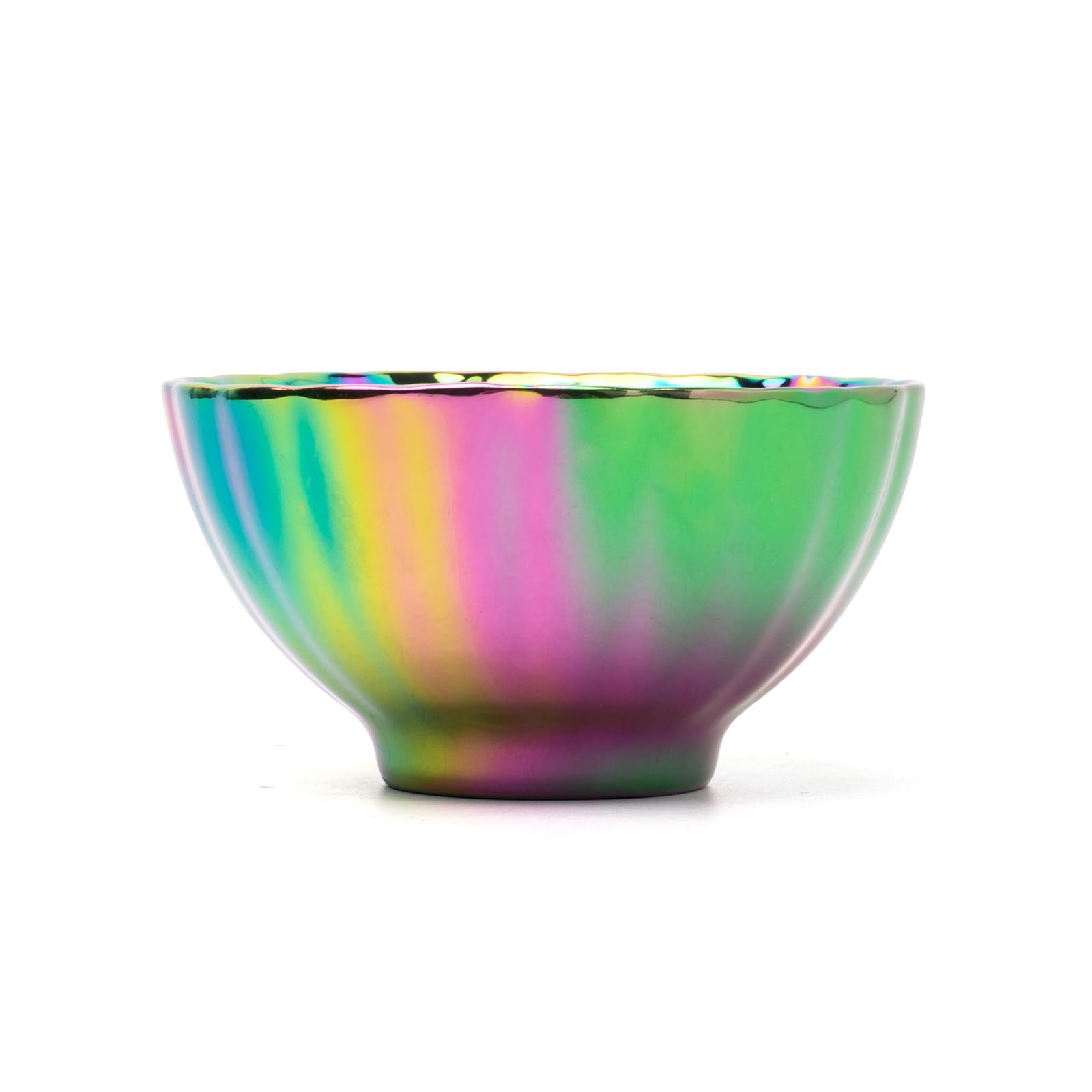 Golden Tenmoku Lotus Tea Cup, Colorful Chinese Jianzhan Kungfu Tea Cup Glittering Personal Master Tea Cup, 5 Oz