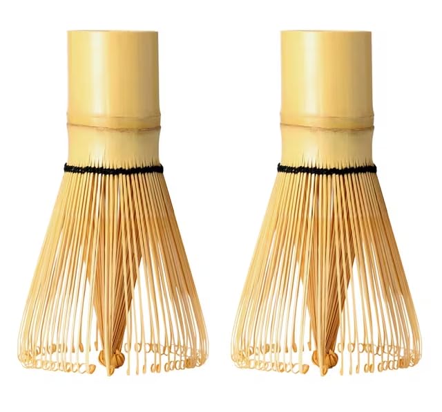 100Prong Bamboo Whisk For Matcha Powder  2Pack