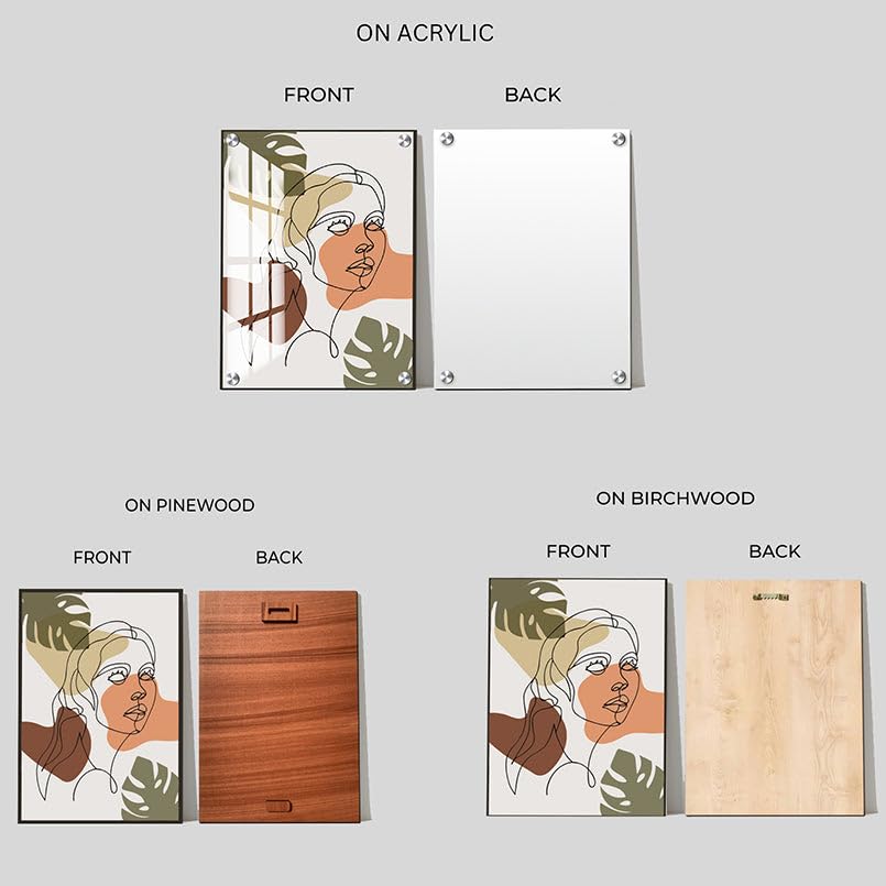 Chalk My Theme Set Of 3 Wood Print Wooden Gallery Wall Art Boho Wall Decor For Living Room - Wall Hangings For Home Decoration -