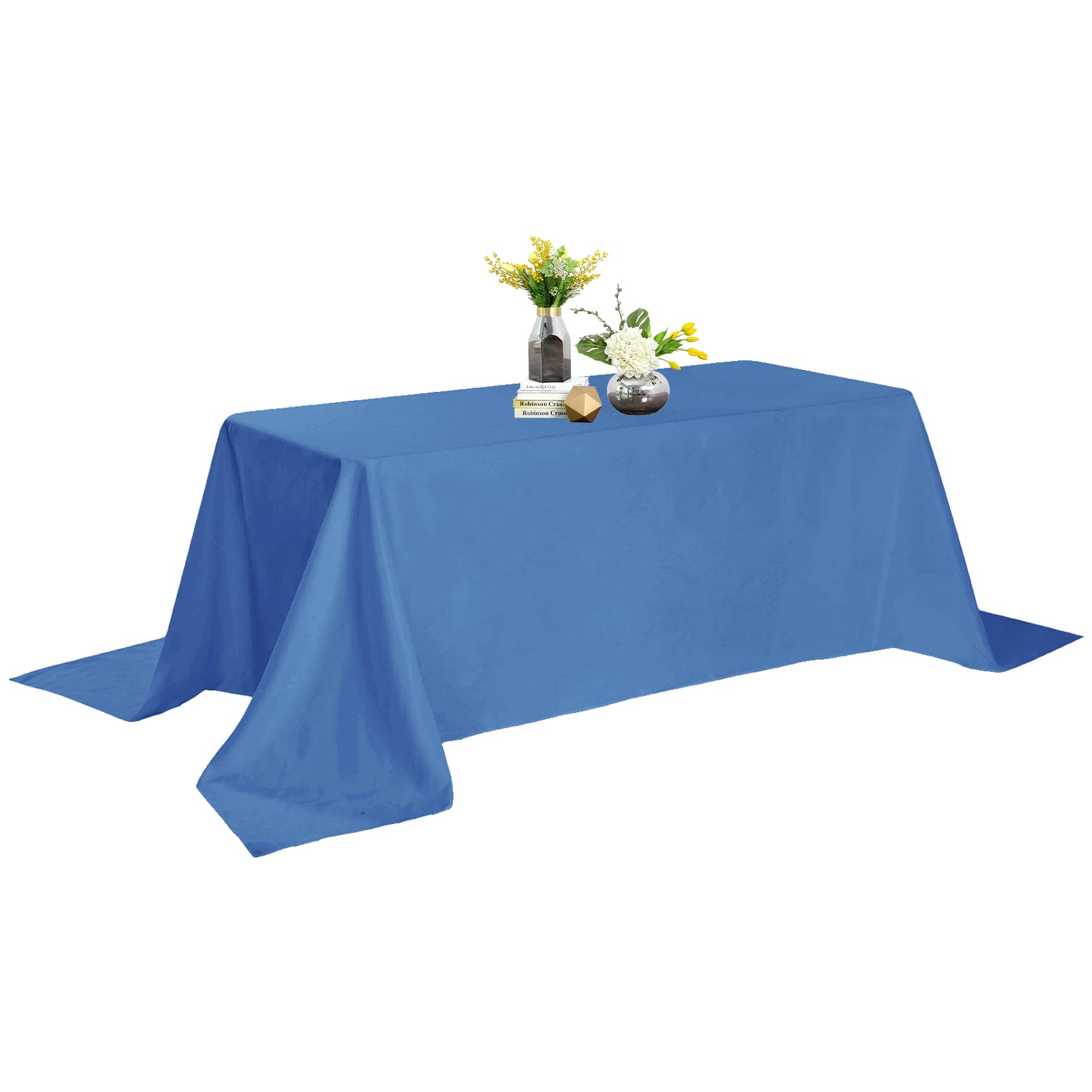 Rectangle Tablecloth - 90X156 Tablecloth - Stain And Wrinkle Resistant Washable Polyester Table Cloth, Decorative Fabric Table C