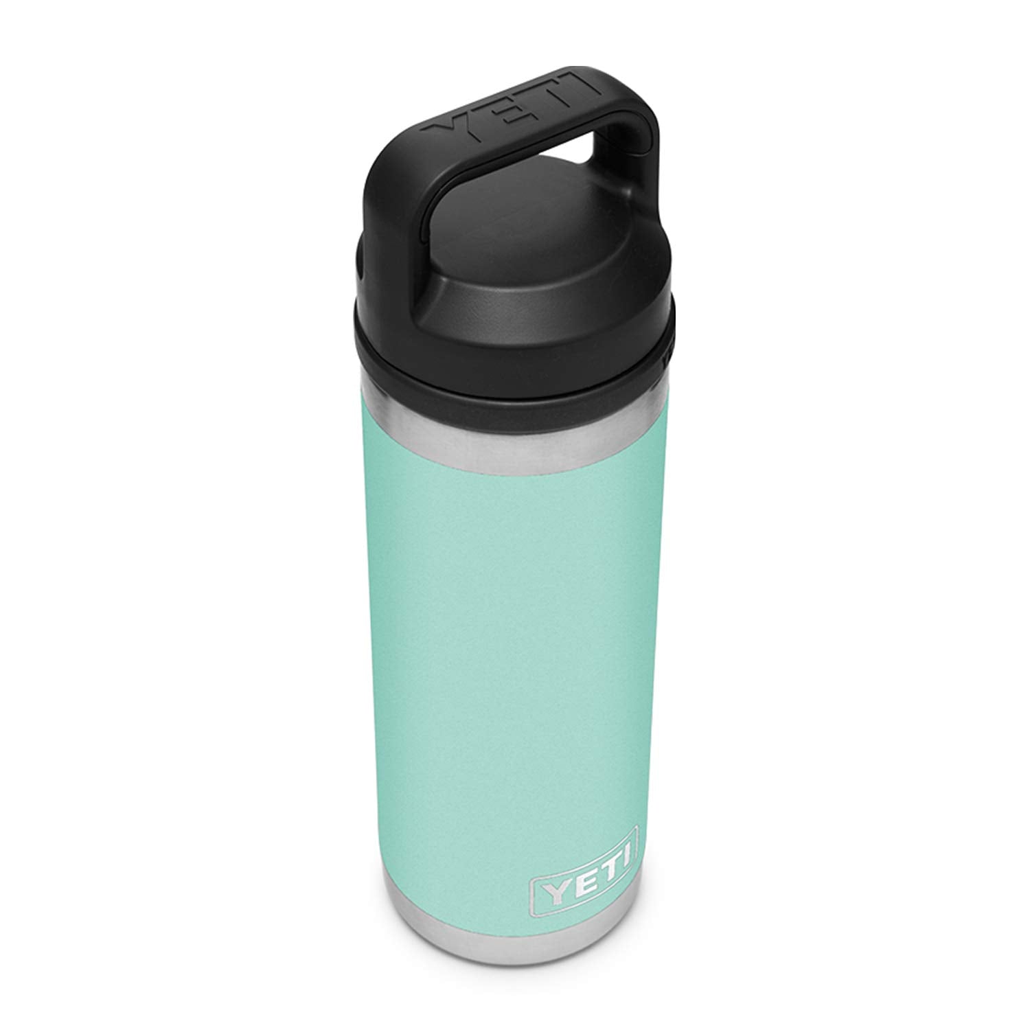 YETI Rambler 18 oz Bottle, Vacuum Insulated, Stainless Steel with Chug Cap, Seafoam