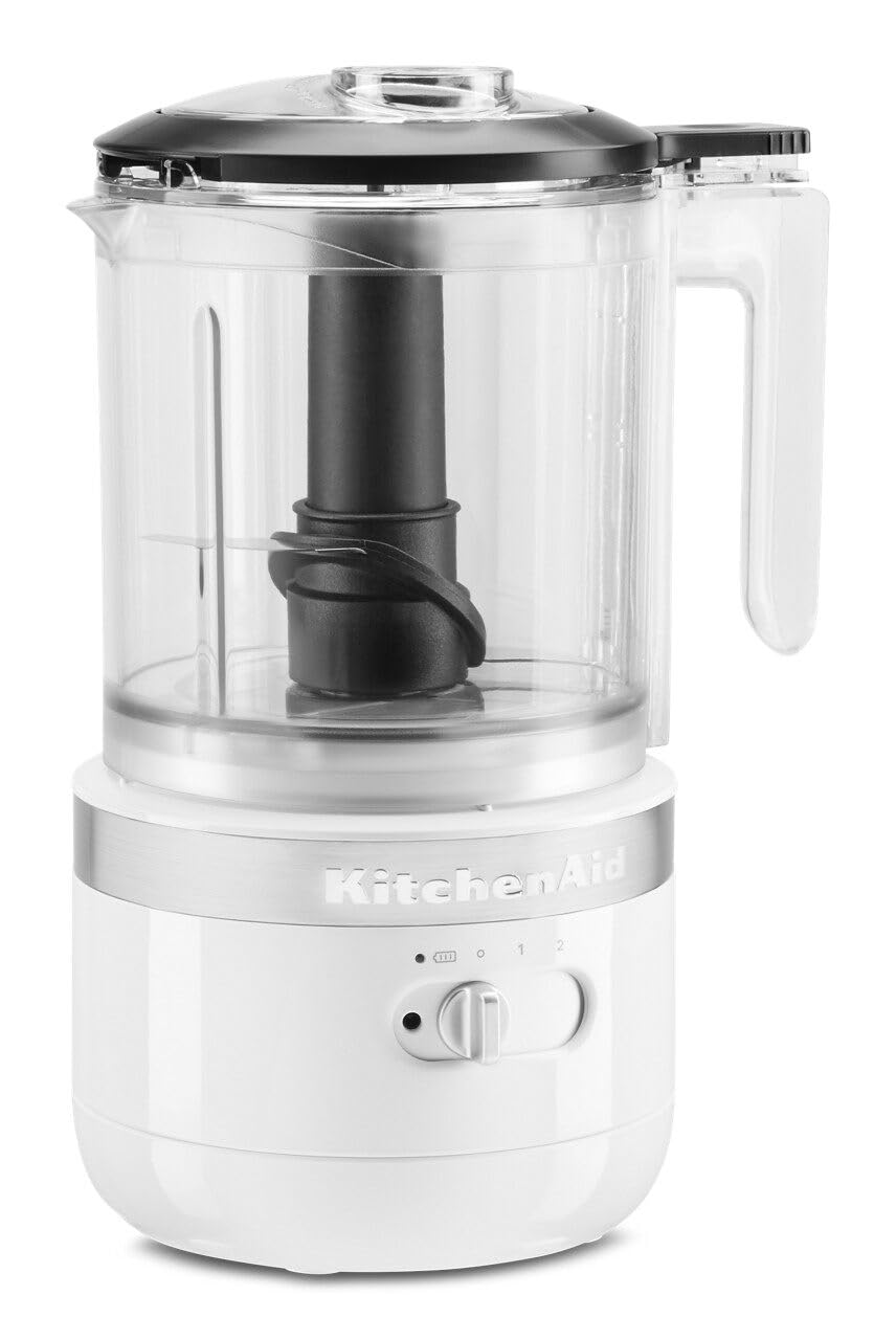 KitchenAid 5 Cup Cordless Food Chopper, White