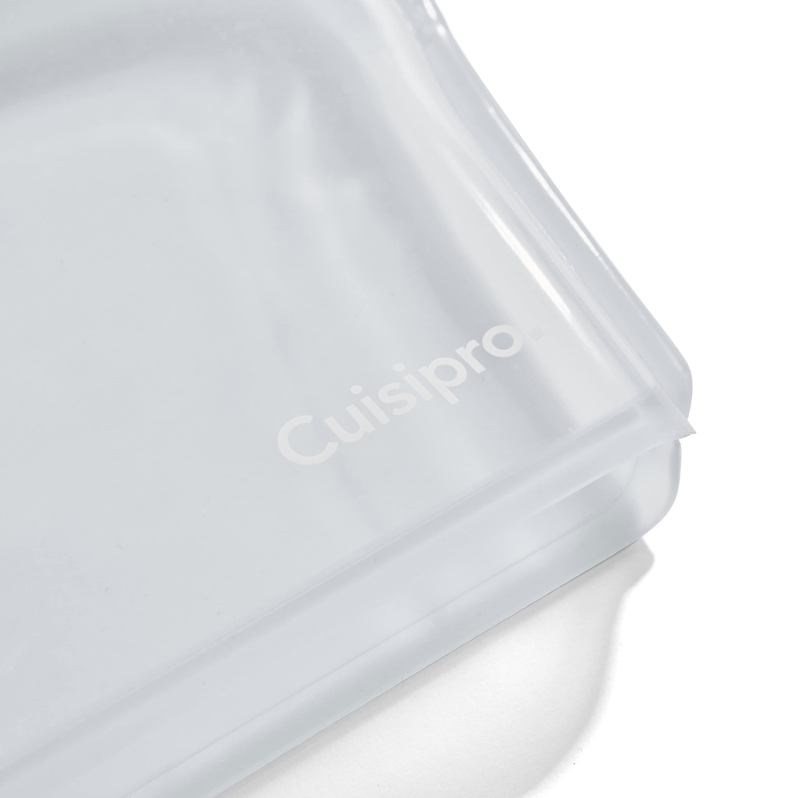 Cuisipro Silicone Reusable Leakproof Bag, Set Of 2, 200Ml/6.75Oz, Clear