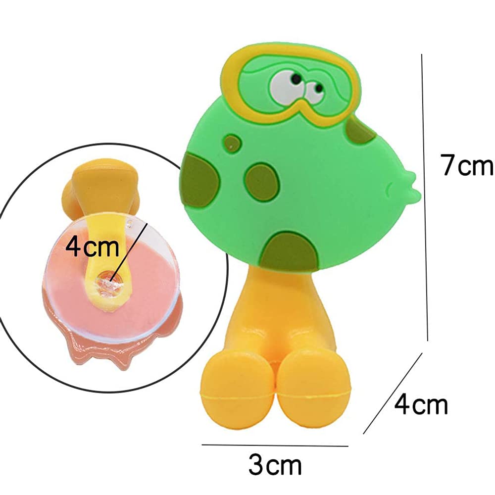 Toothbrush Holder For Kids, Cute Animal Wall Mounted Toothbrush Holder With Suction Cup (9 Pack Animal)