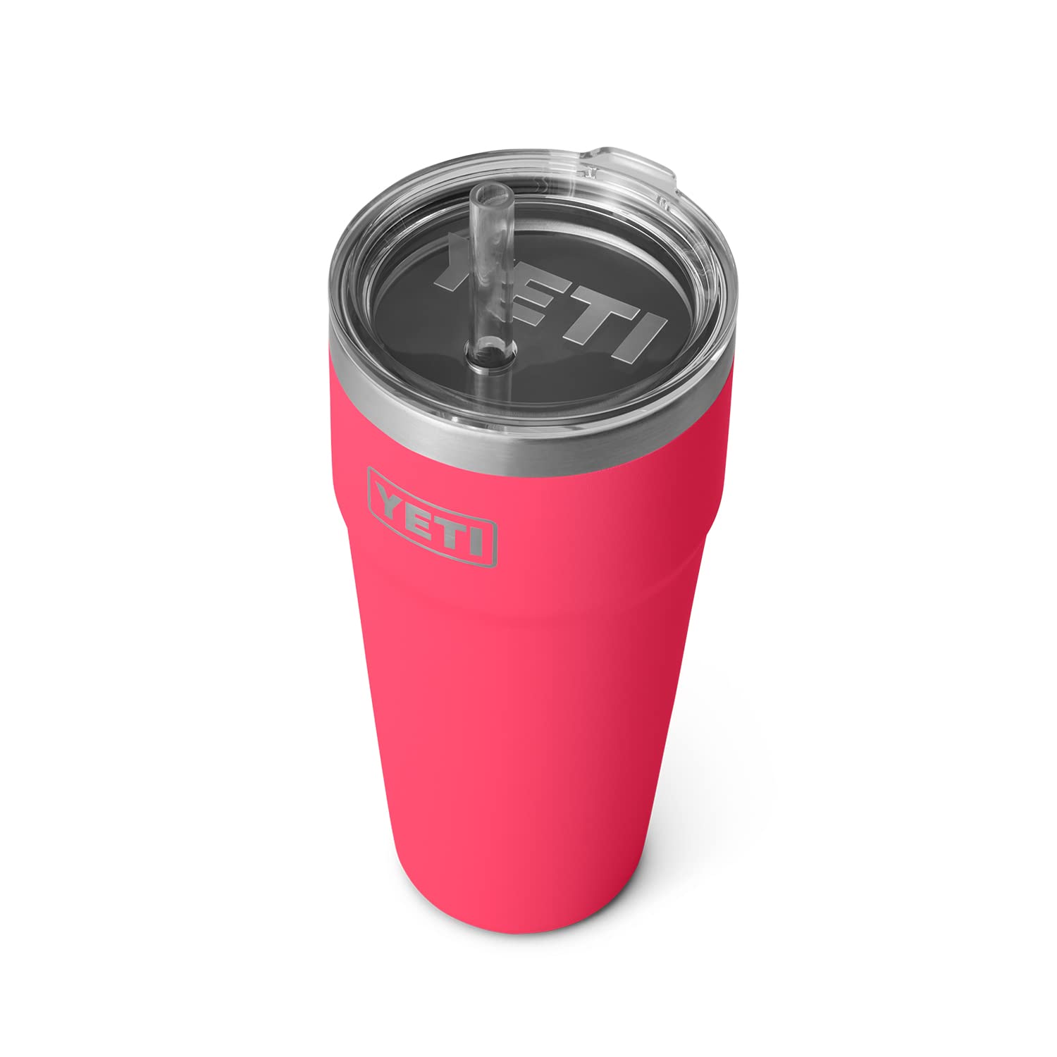 YETI Rambler 26 oz Straw Cup, Vacuum Insulated, Stainless Steel with Straw Lid, Bimini Pink