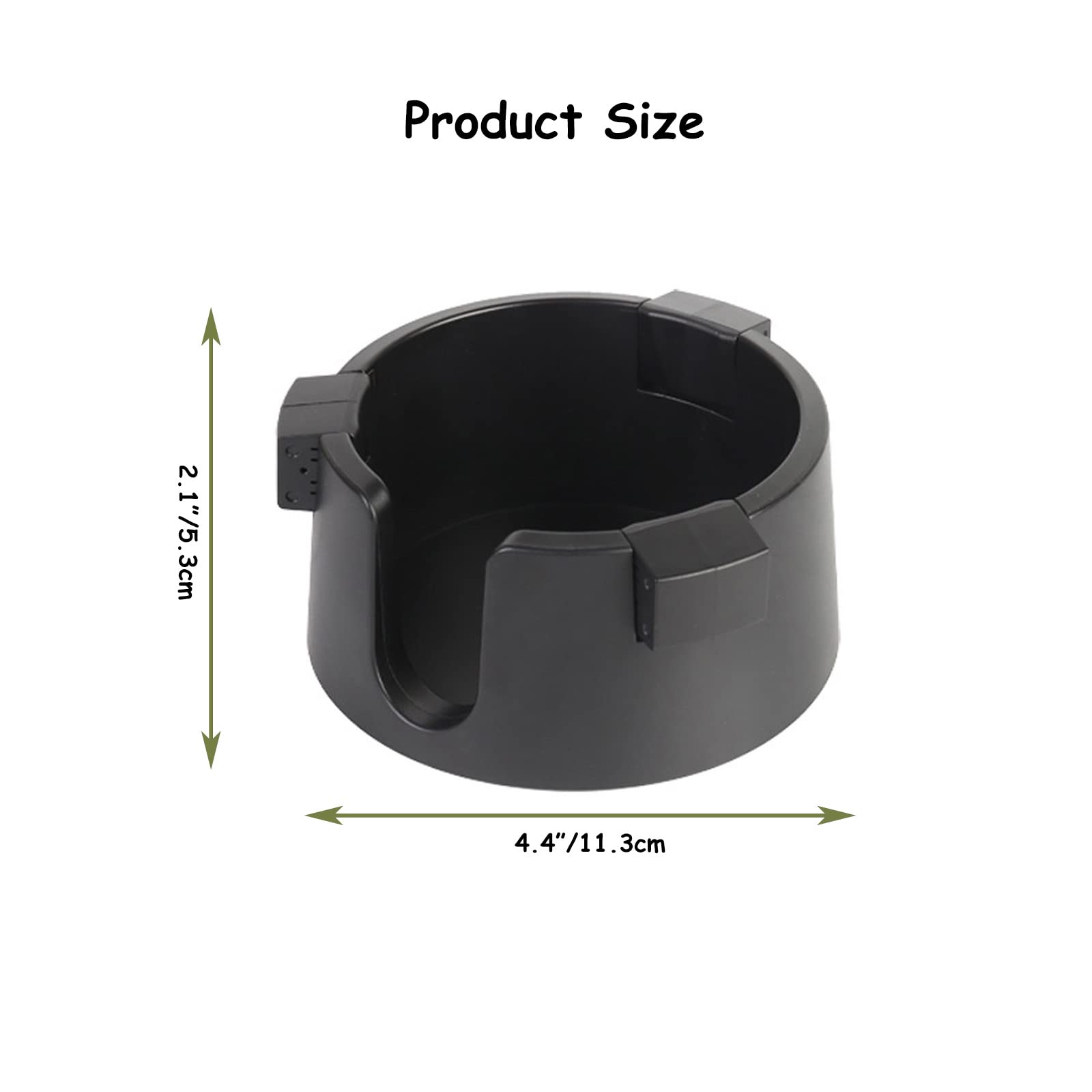Desk Cup Holder, Drink Holder With Anti-Slip Adjustable Non-Tipping, Table Coaster Cup Holder For Table Desk Boat Couch (Black)