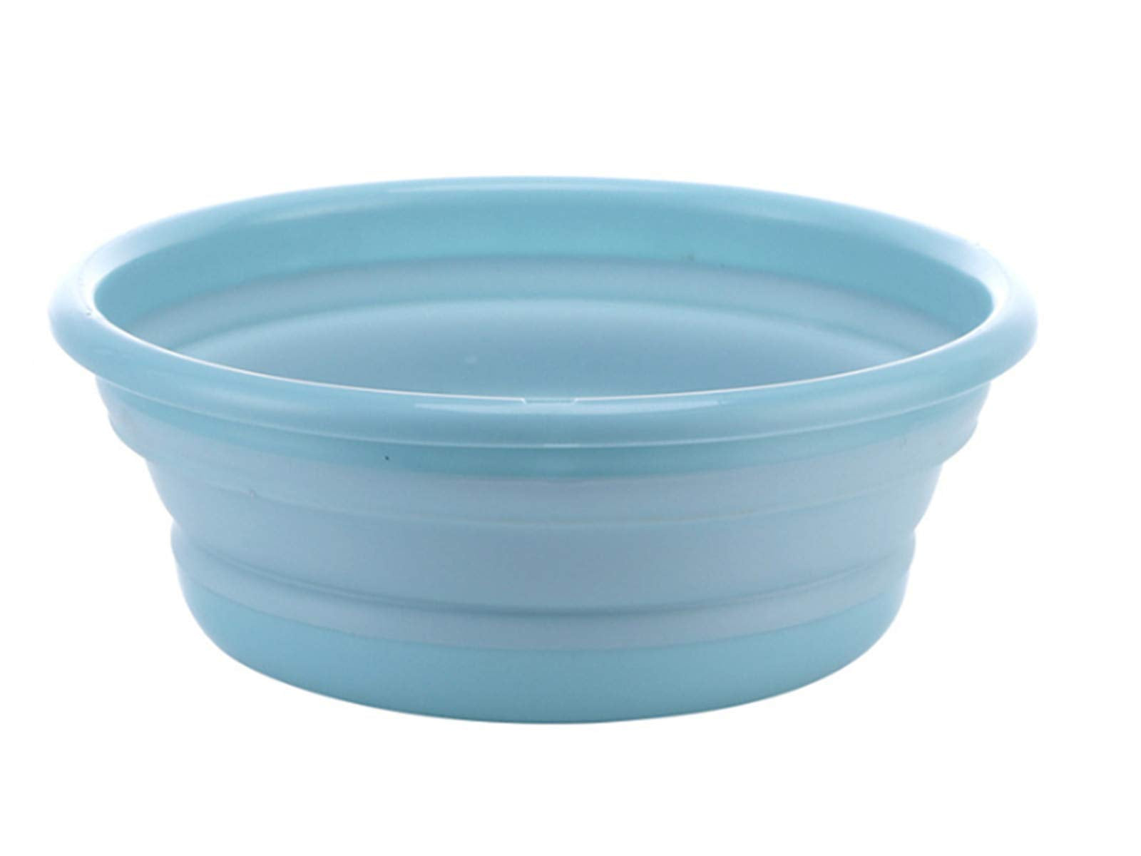 Xjsxzc Multi-Purpose Collapsible Dish Tub Bowl Bpa-Free Round Lightweight Collapsible Wash Basin (Blue)