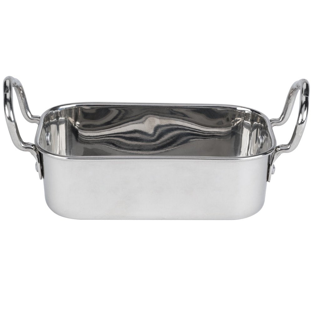 American Metalcraft Mrp53 17 Oz. Mini Roasting Pan With Handles - 5 3/4'' X 3 3/4'' X 1 3/4''