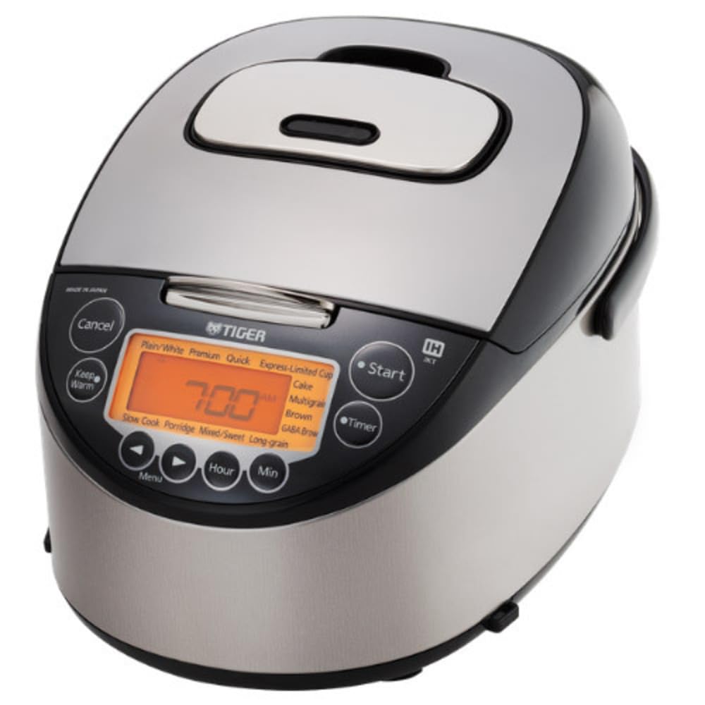 Tiger Jkt-D Multi-Functional Induction Heating (Ih) Electric Rice Cooker With 12 Cooking Settings (Silver Black)