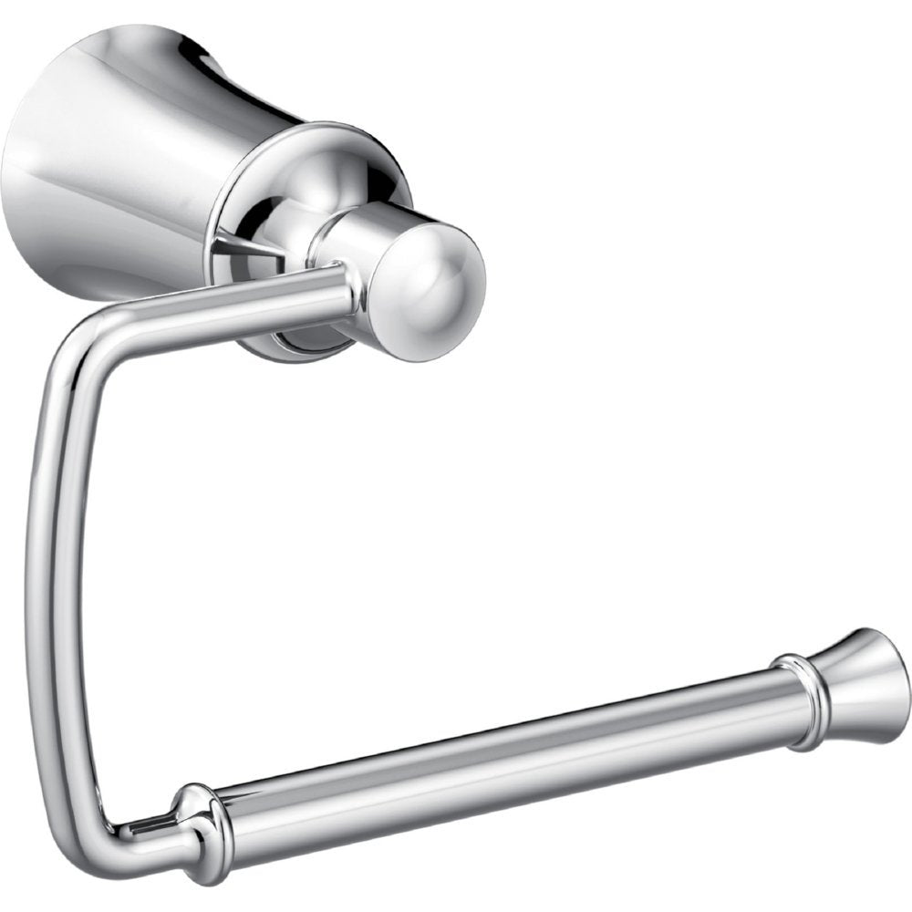 Moen Yb2108Ch Dartmoor Single Post Toilet Paper Holder, Chrome