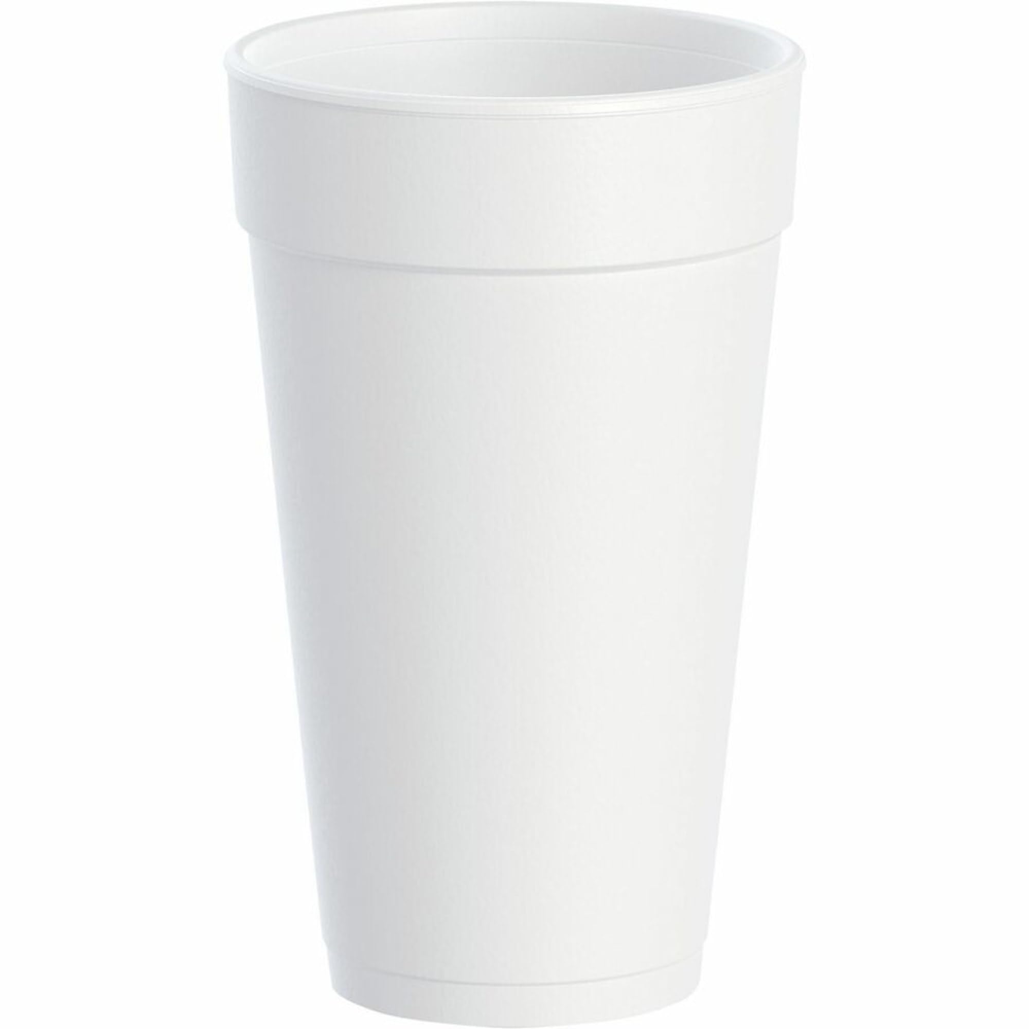 Dart 20J16 3.7'' Top And 2.4'' Bottom Diameter, 6.1'' Height, 20 Oz Big Drink Foam Cup (Case Of 500), White