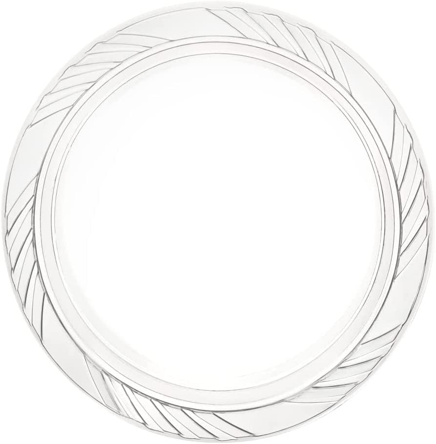 Munfix 6 Inch Clear Plastic Plates 100 Bulk Pack - Disposable Cake Plates For Dessert & Appetizers, Bbq, Party, Travel And Event