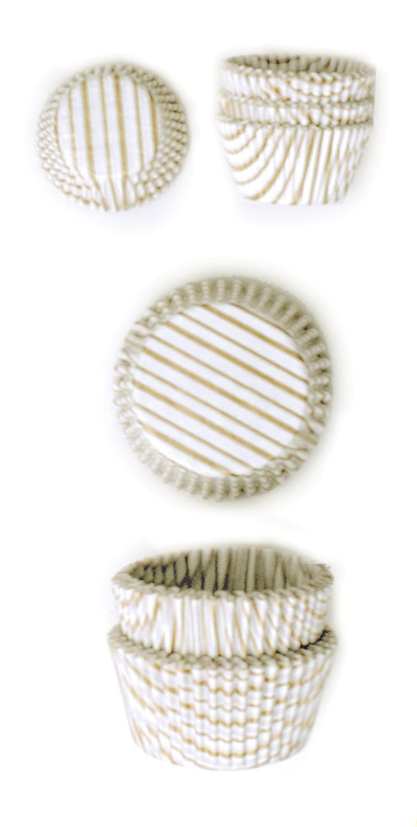 Norpro Muffin Gold Swirl Cups, 75-Pack