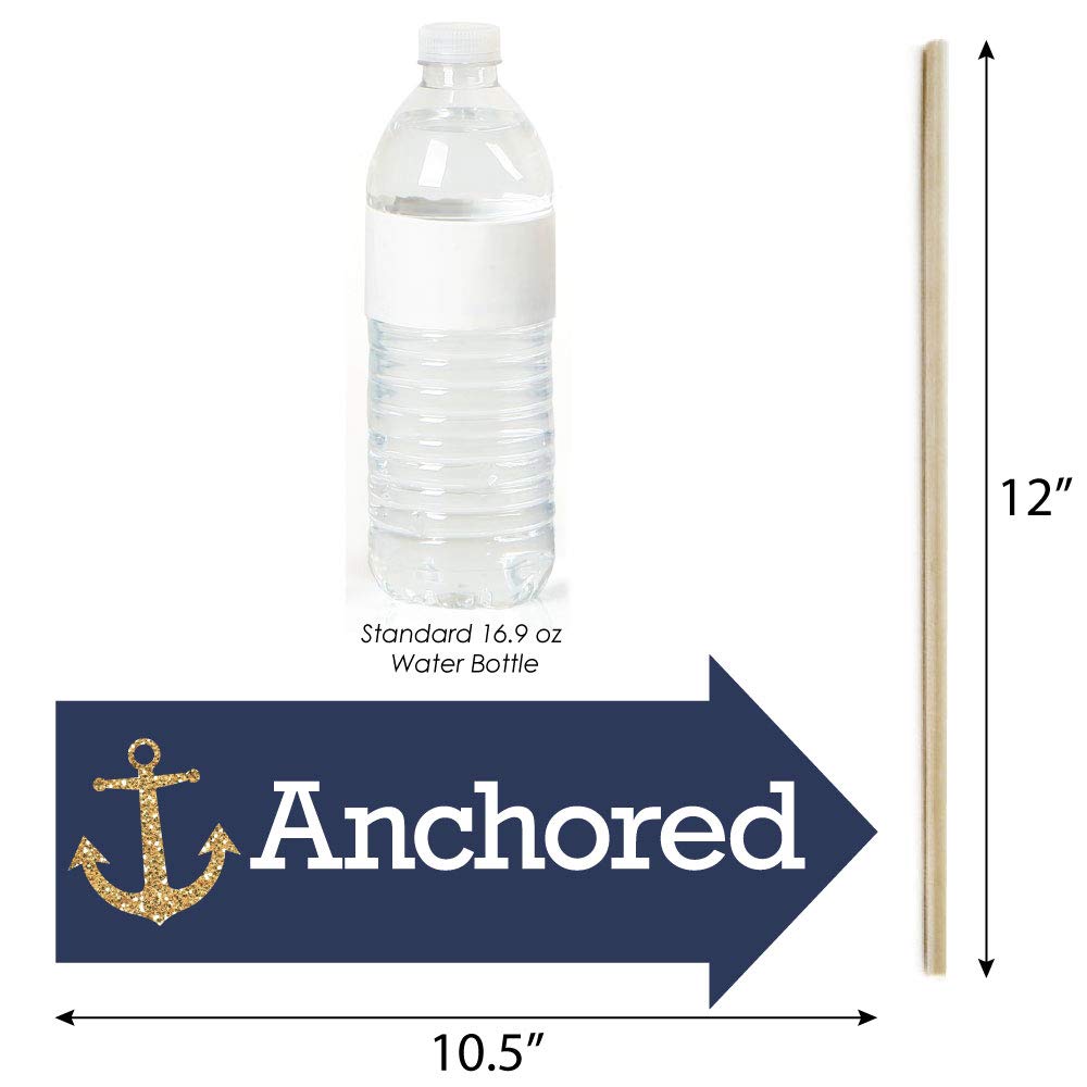 Big Dot of Happiness Funny Last Sail Before the Veil - Nautical Bridal Shower and Bachelorette Party Photo Booth Props Kit - 10 Piece