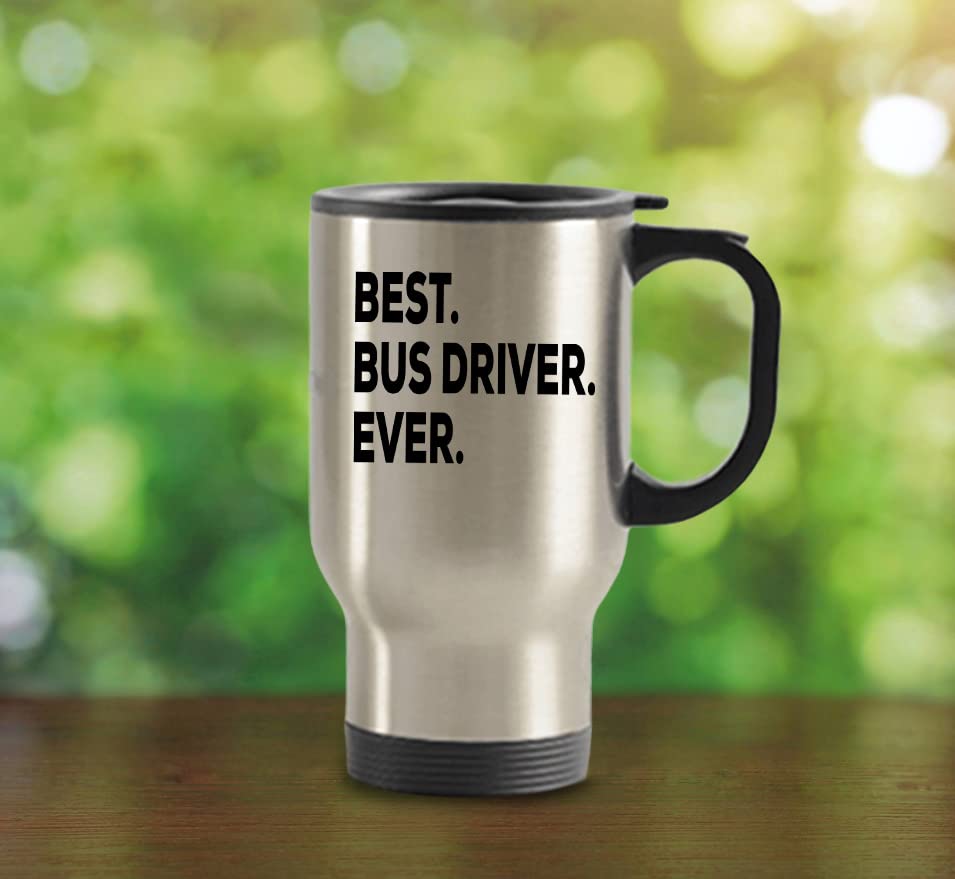 Spreadpassion Bus Driver Travel Mug, Best Bus Driver Ever, Bus Driver Tumbler, Bus Driver Appreciation Gift, Thank You Birthday