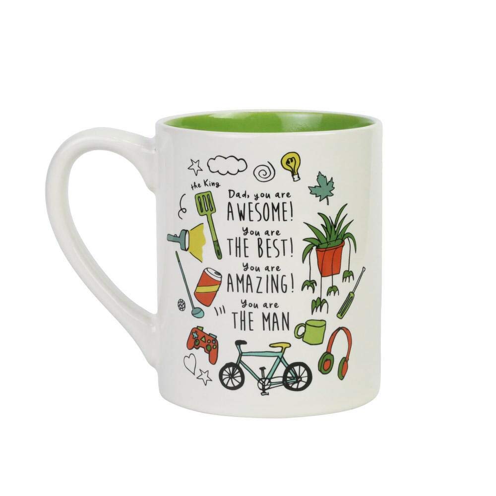 Enesco Simply Mud Dad Mug, 14 oz