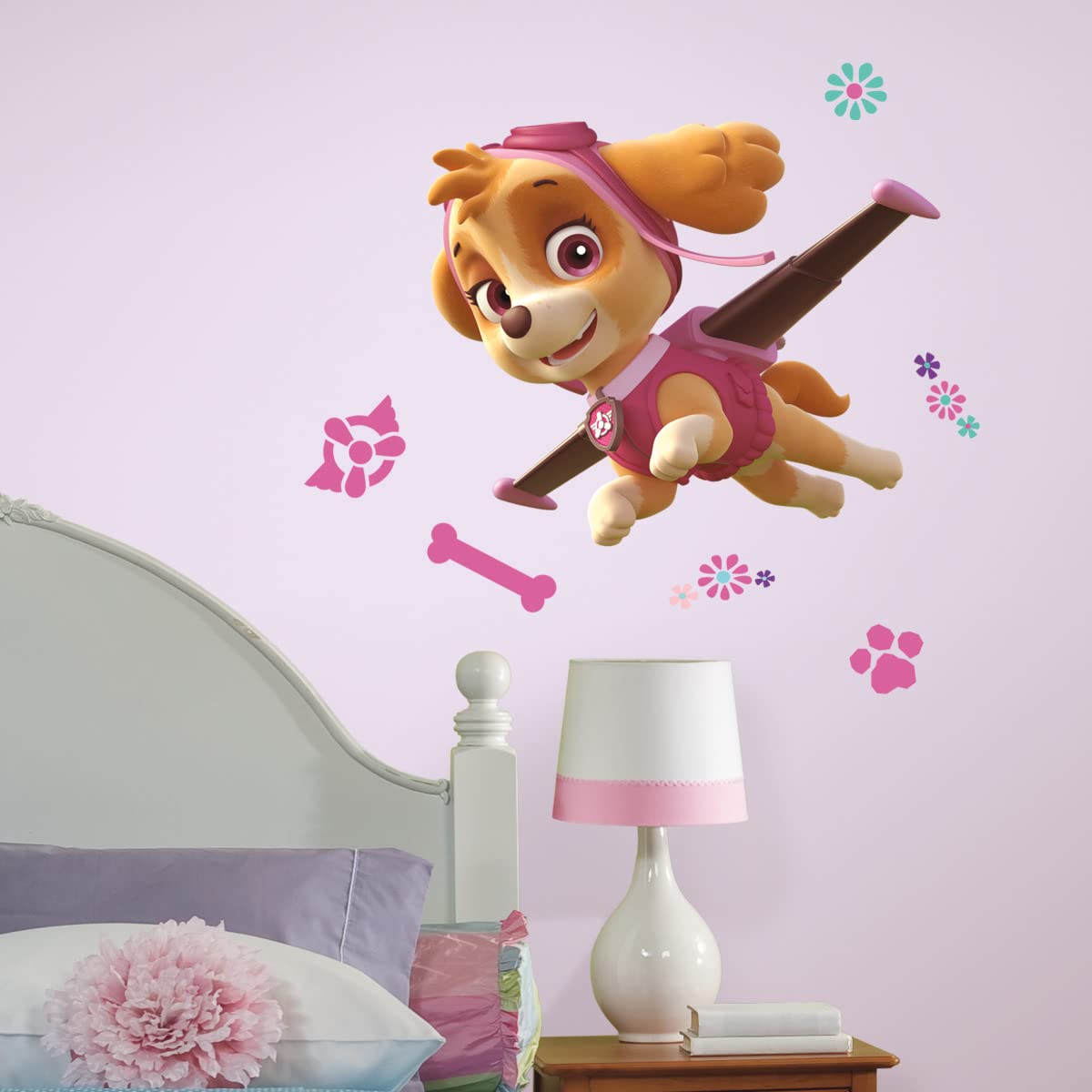 RoomMates Paw Patrol Skye Giant Wall Decals - Multicolor Vinyl RMK3123GM
