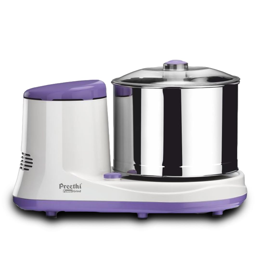 Preethi Power Grind Wet Grinder|150W 2L Stainless Steel Table Top Wet Grinder|Ideal For Making South Indian Batter In Your Kitch