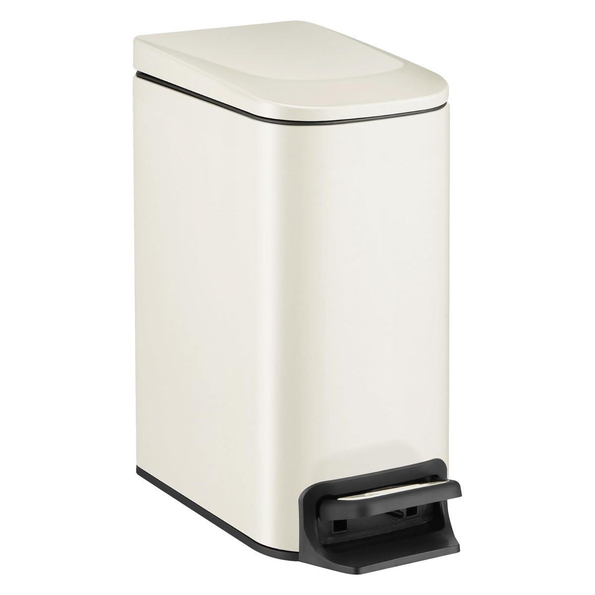 Tipgo Slim Bathroom Trash Can With Lid Soft Close, 6 Liter / 1.6 Gallon Stainless Steel Garbage With Removable Inner Bucket, Sma