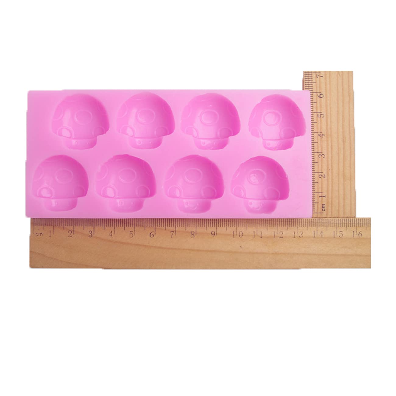 8-Cavity 3D Mushroom Silicone Mold For Diy Fondant Candy Making Chocolate Molds Lollipop Desserts Ice Cube Gum Clay Soap Biscuit
