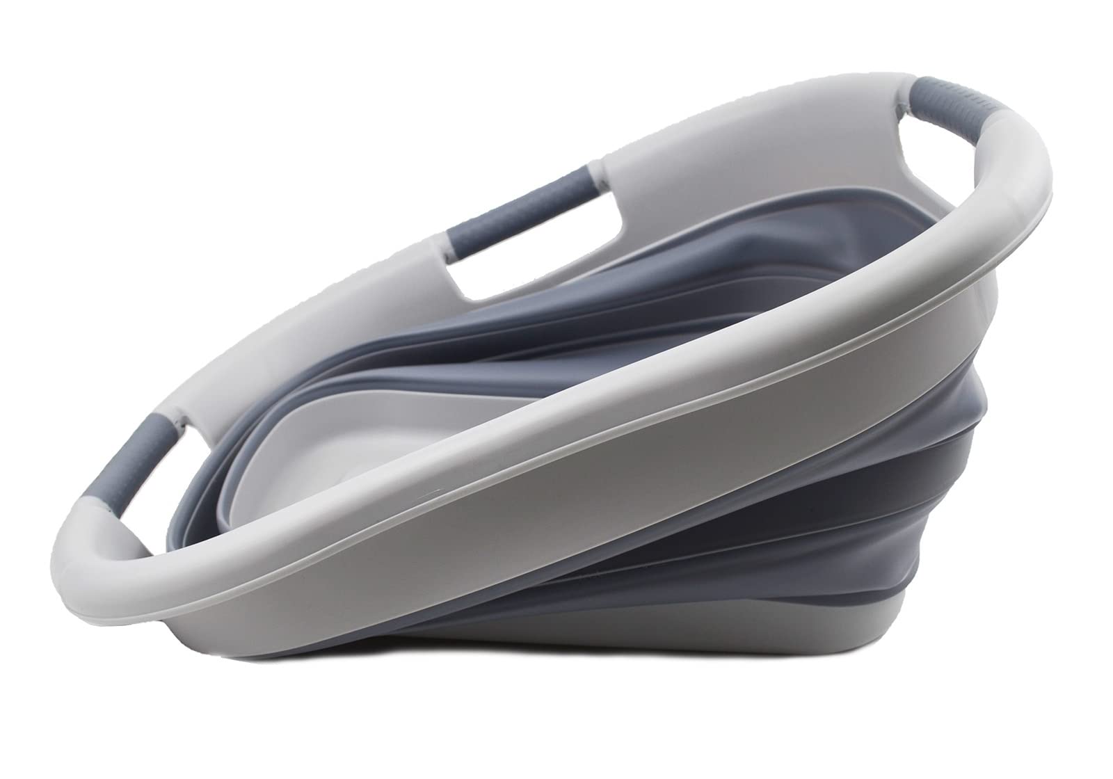 Sammart 30L (7.9 Gallon) Collapsible Plastic Laundry Basket - Foldable Pop Up Storage Container/Organizer - Portable Washing Tub