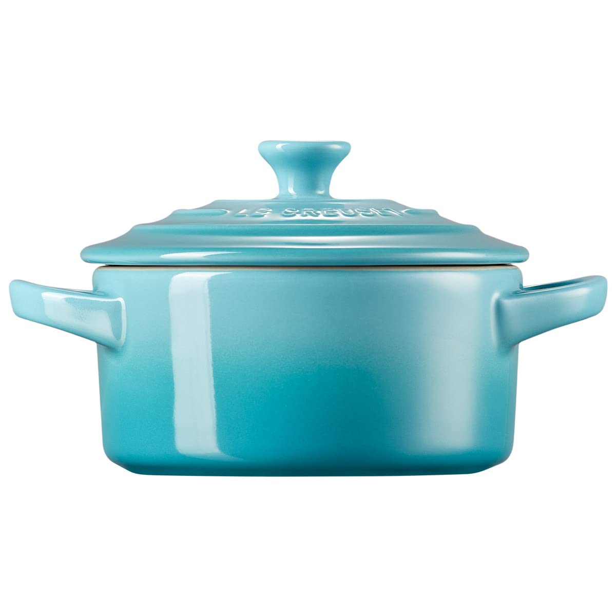 Le Creuset Stoneware Mini Round Cocotte  8 oz.  Caribbean