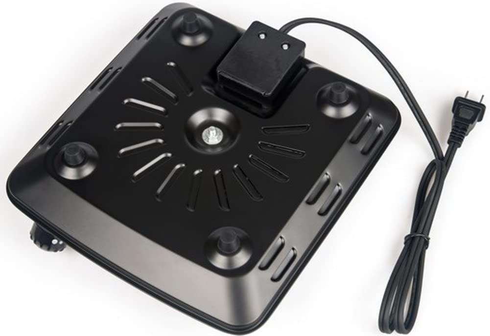 Courant Electric Burner, Single Buffet Countertop Hotplate, 1000W Portable Cooktop, Black