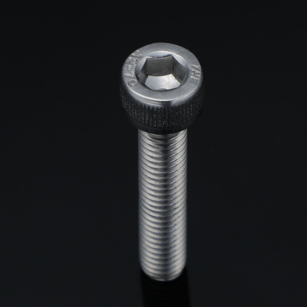 M6-10 X 75Mm Socket Head Cap Screws Metric, Allen Socket Drive, Stainless Steel 18-8, Fully Threaded, Bright Finish, Machine Thr
