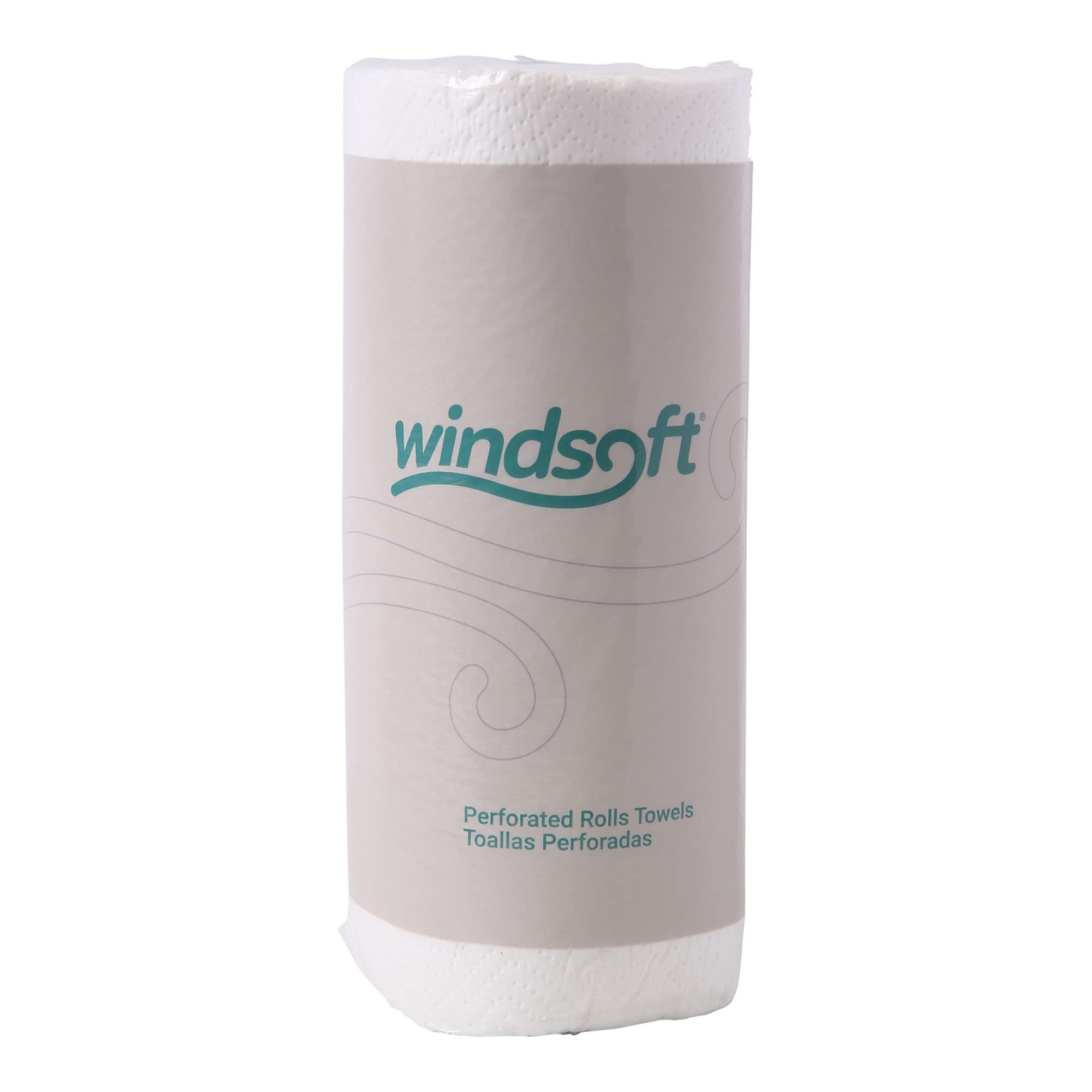 Windsoft 1220 Perforated Paper Towel Rolls, 11 X 8 4/5, White (30 Roll Of 100)