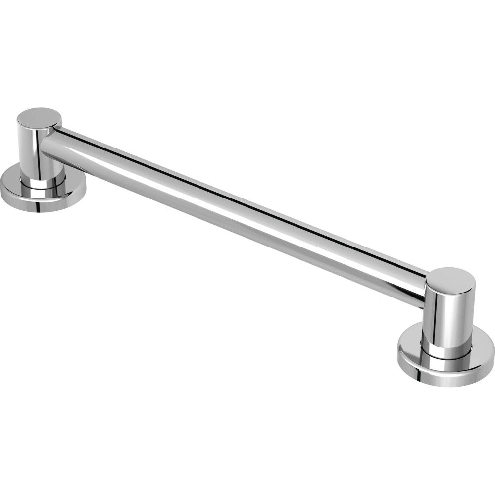 Moen Yg0412Ch Bathroom Safety 12-Inch Stainless Steel Modern Bathroom Grab Bar, Chrome